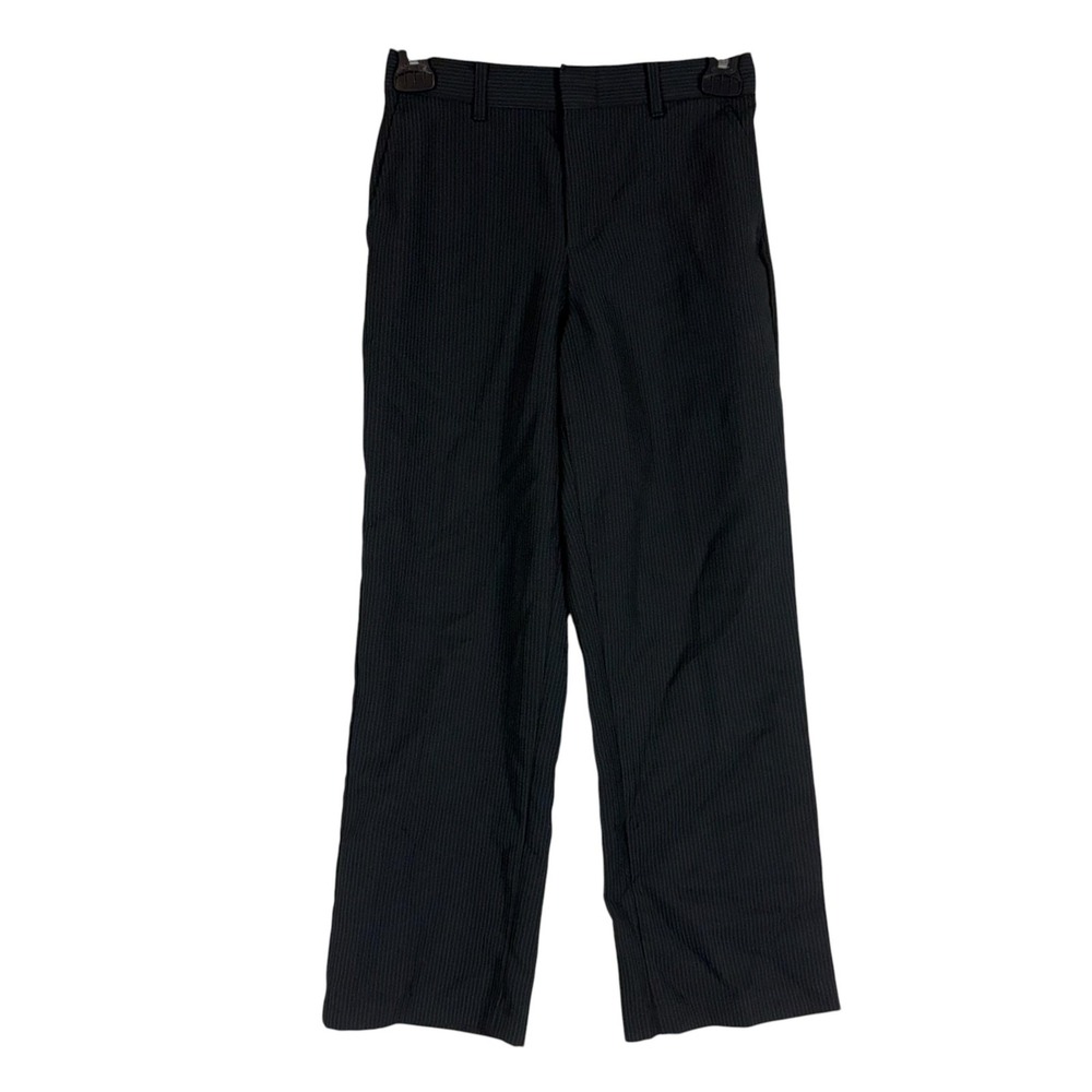 Arrow Pants Girls 10 Black Pinstripe Straight Leg Dress Twill Work Career